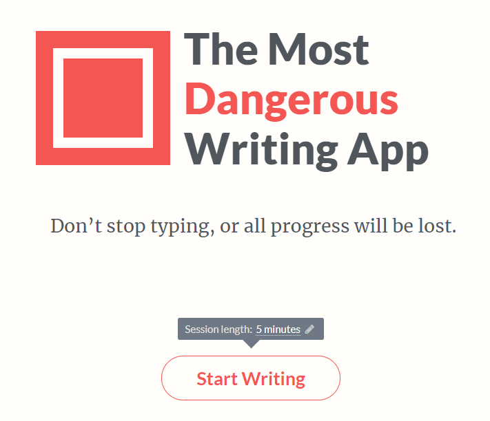 The most dangerous writing app