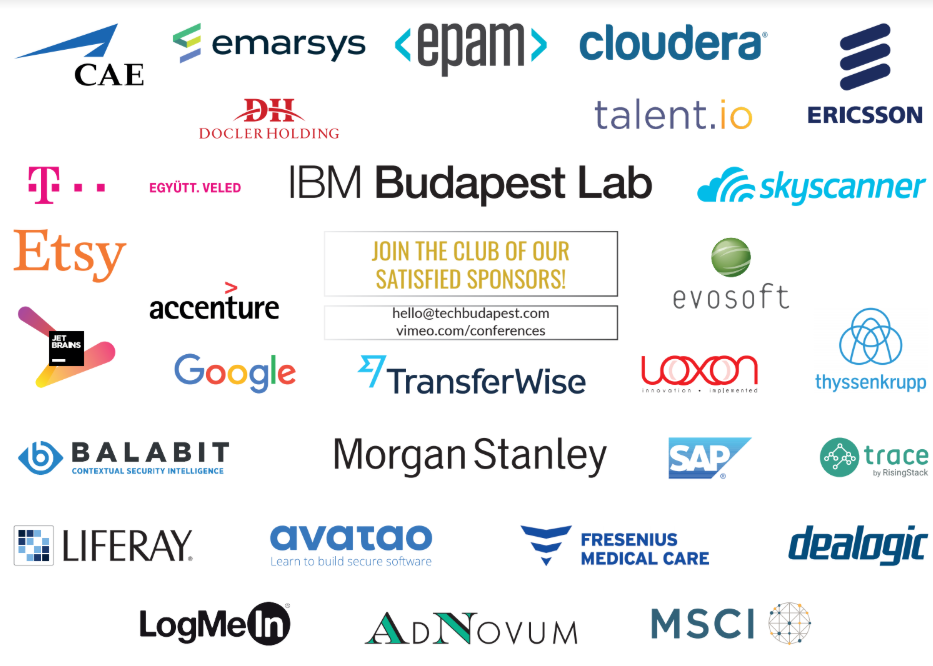 Tech Budapest Previous Sponsors