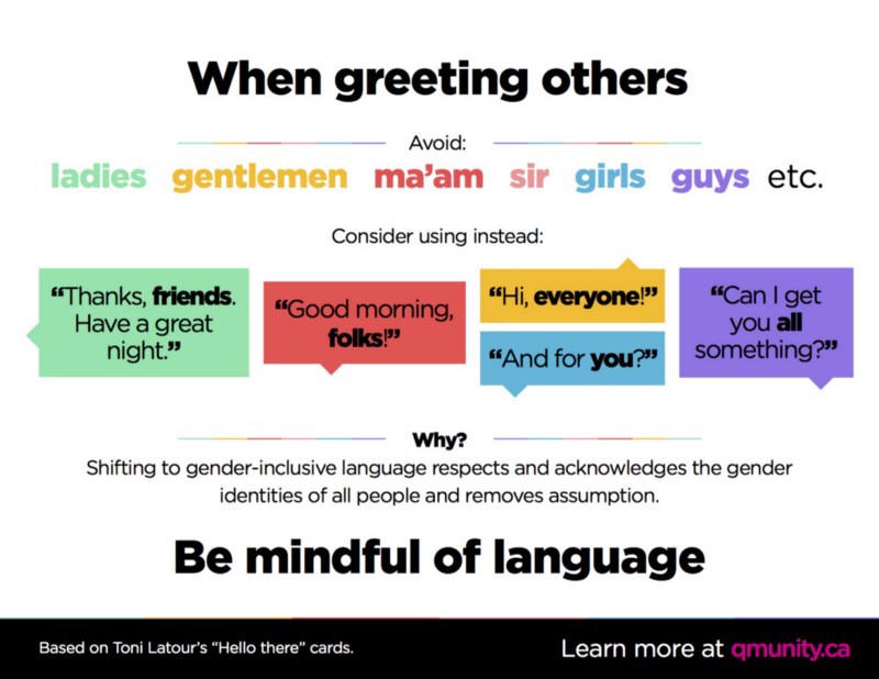 non gendered language