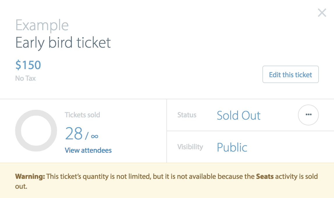 sold out