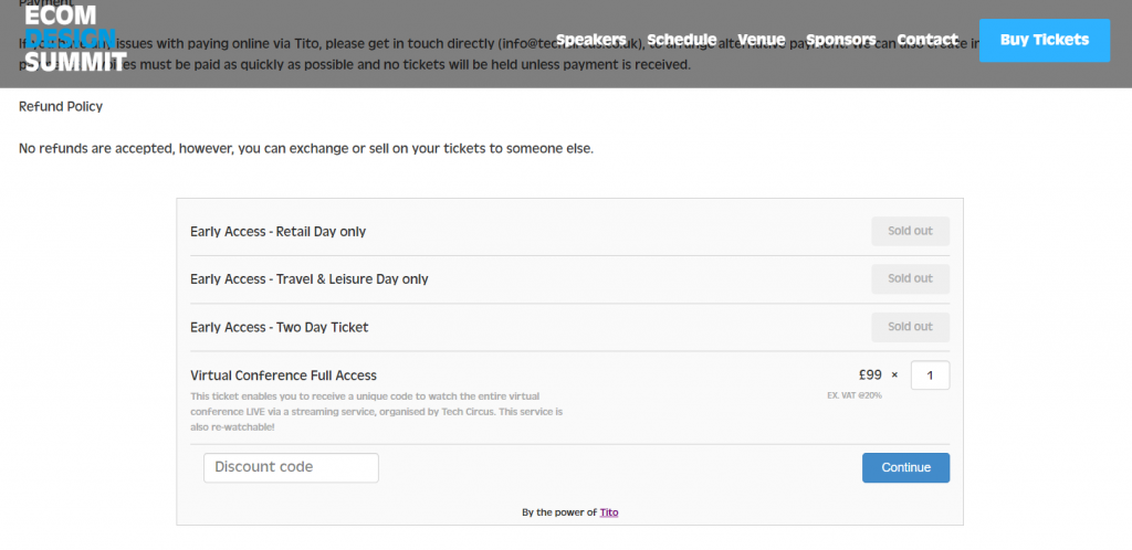 Ecom Design Summit virtual event pricing